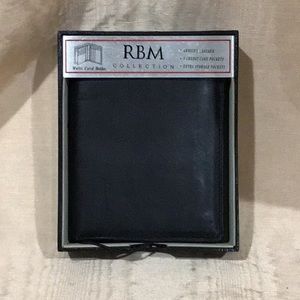 RBM Vintage black leather wallet